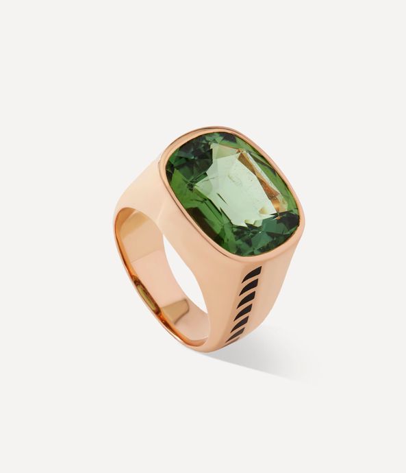 Anel-Dezso-green-tourmaline-shark-fin-ring-de-ouro-rosa